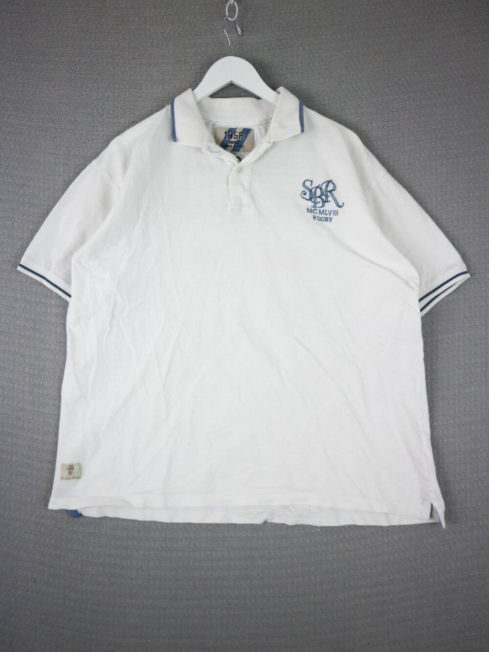 Serge Blanco 1958 Rugby Shirt Mens Polo Button Up 3XL